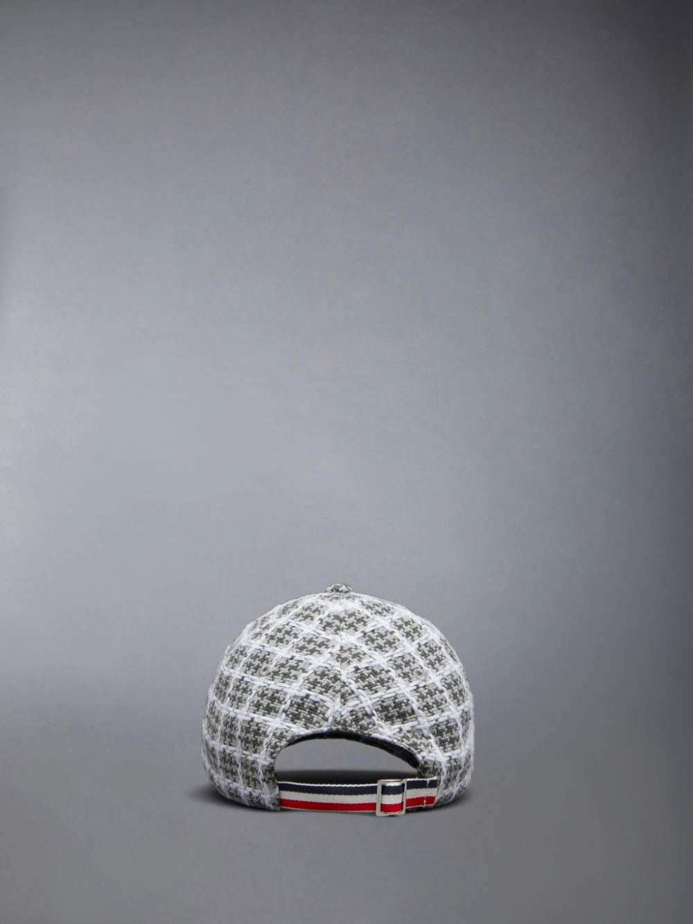 Thom Browne Check Summer Tweed Classic Baseball Donna Berretti Grigie | CDW85L12071