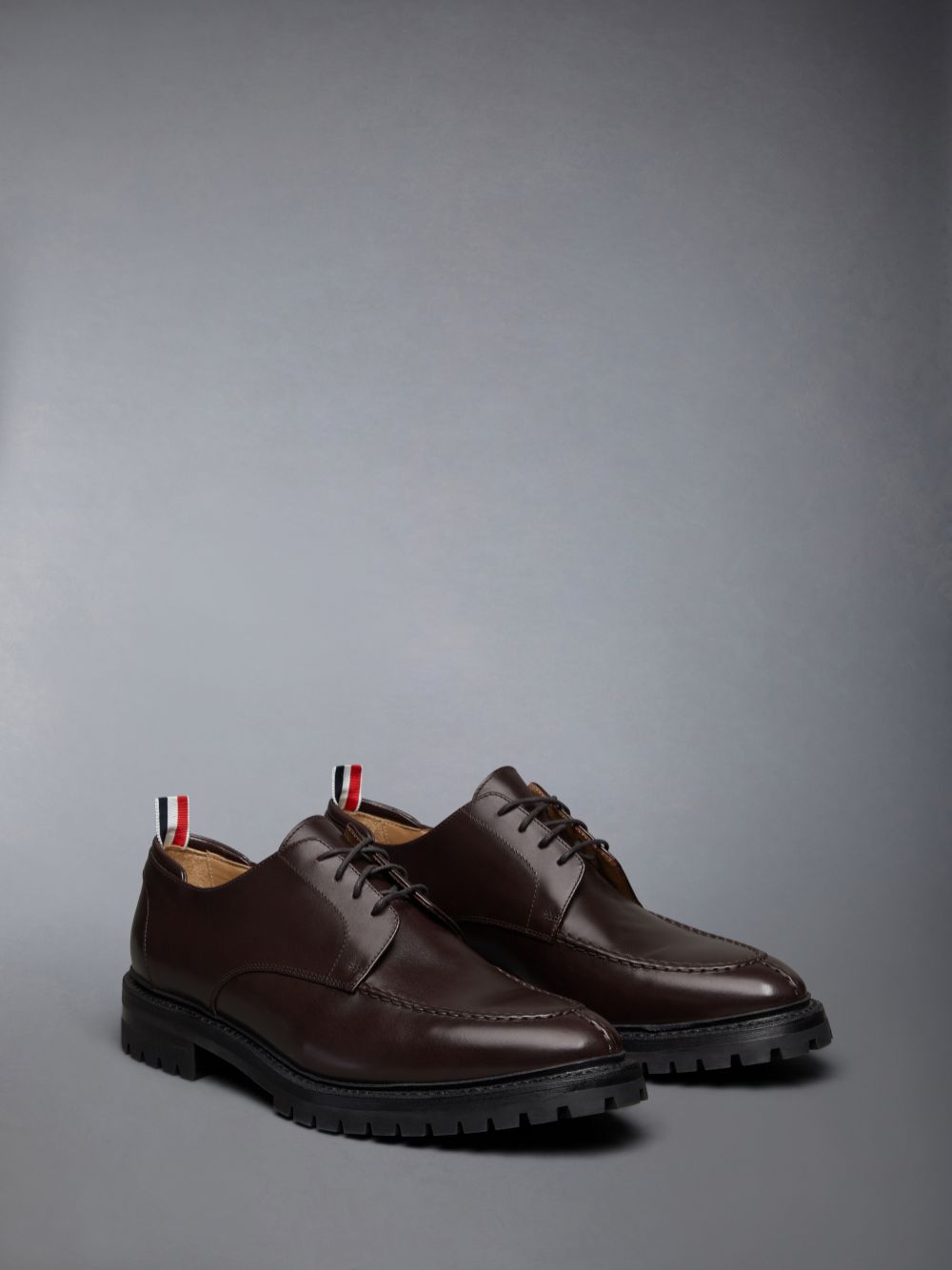 Thom Browne Classic Calf Commando Sole Apron Stitch Derby Uomo Scarpe Oxford Marroni | WEN28Y25577