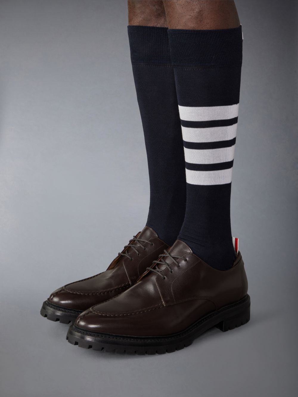 Thom Browne Classic Calf Commando Sole Apron Stitch Derby Uomo Scarpe Oxford Marroni | WEN28Y25577