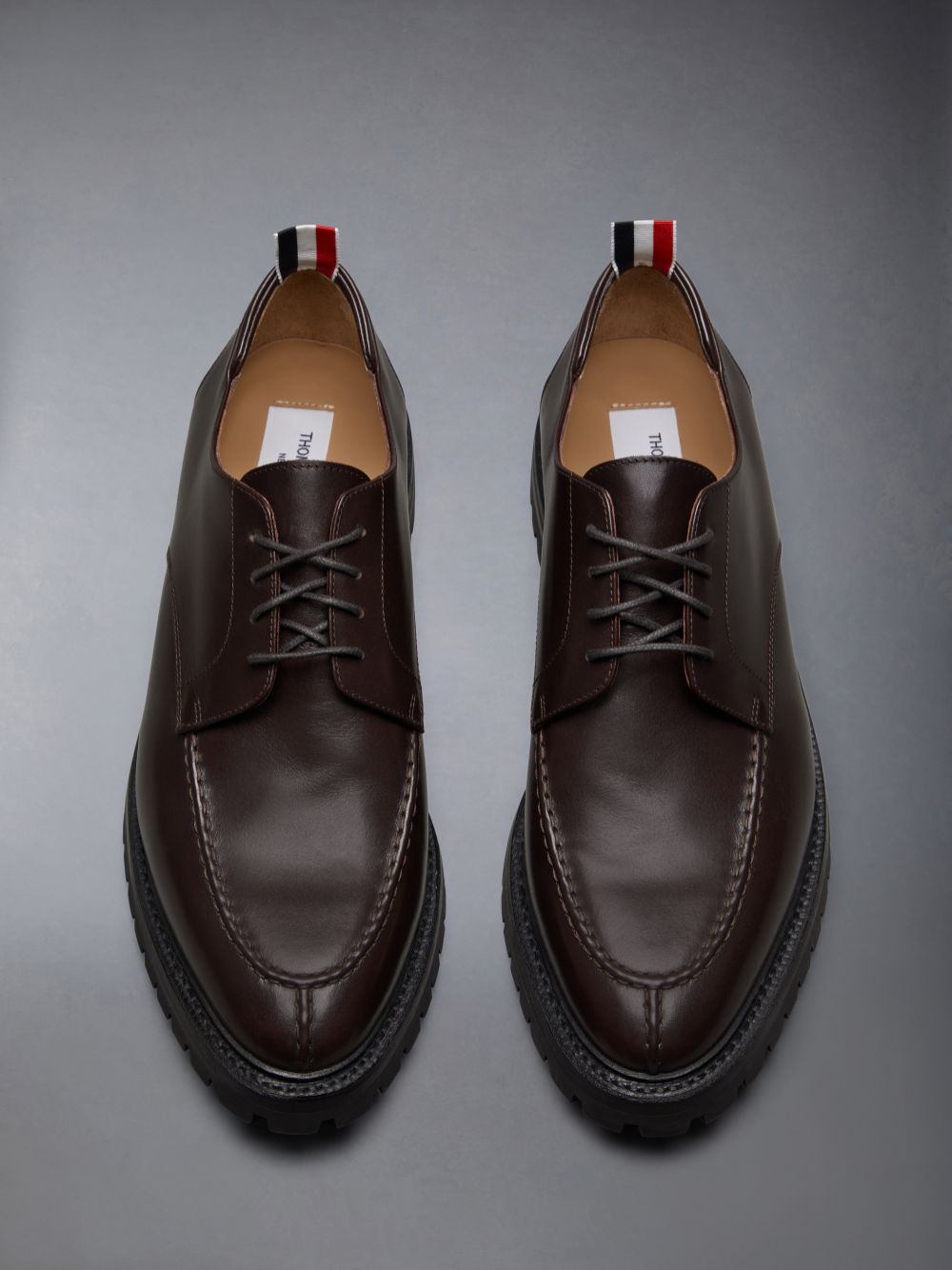 Thom Browne Classic Calf Commando Sole Apron Stitch Derby Uomo Scarpe Oxford Marroni | WEN28Y25577