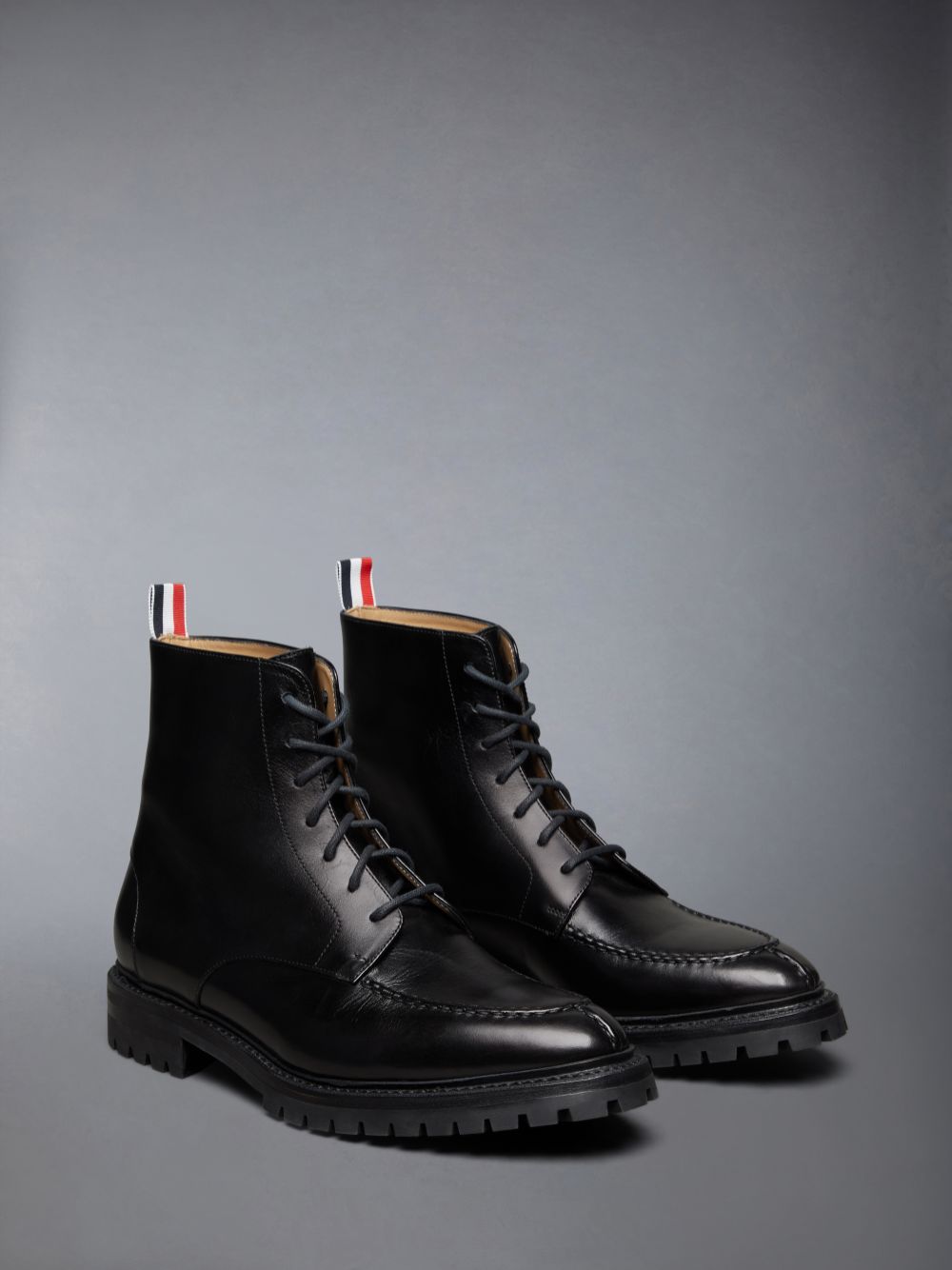 Thom Browne Classic Calf Commando Sole Apron Stitch Uomo Stivali Nere | SBH51F71829