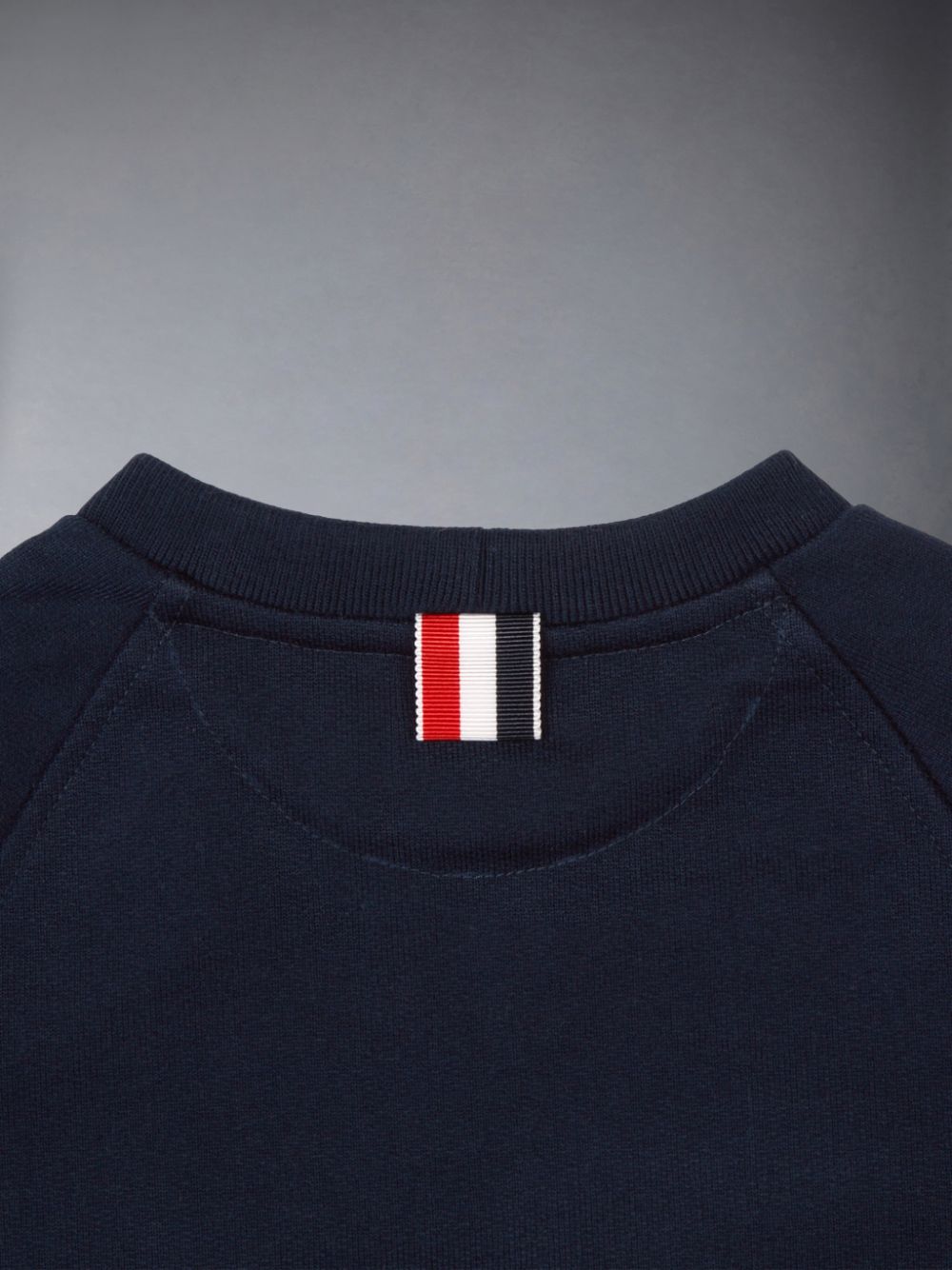 Thom Browne Classic Cotton Loopback Jersey Engineered Raglan Sleeve 4-Bar Ragazza Felpe Blu Marino | EJP30B15562