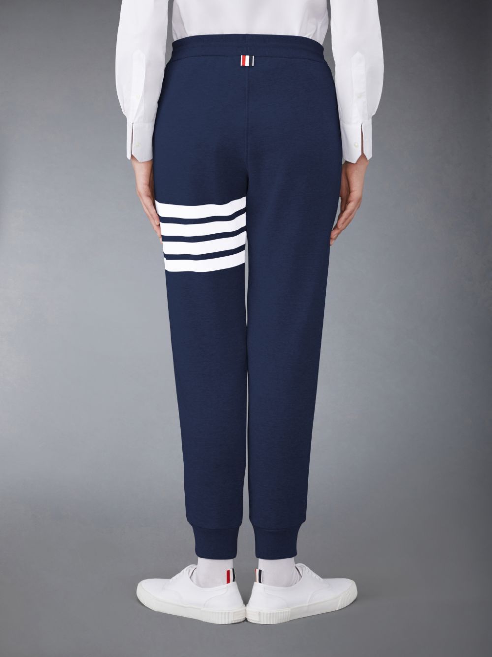 Thom Browne Classic Loopback 4-Bar Donna Pantaloni Tuta Blu | IKB87B12367