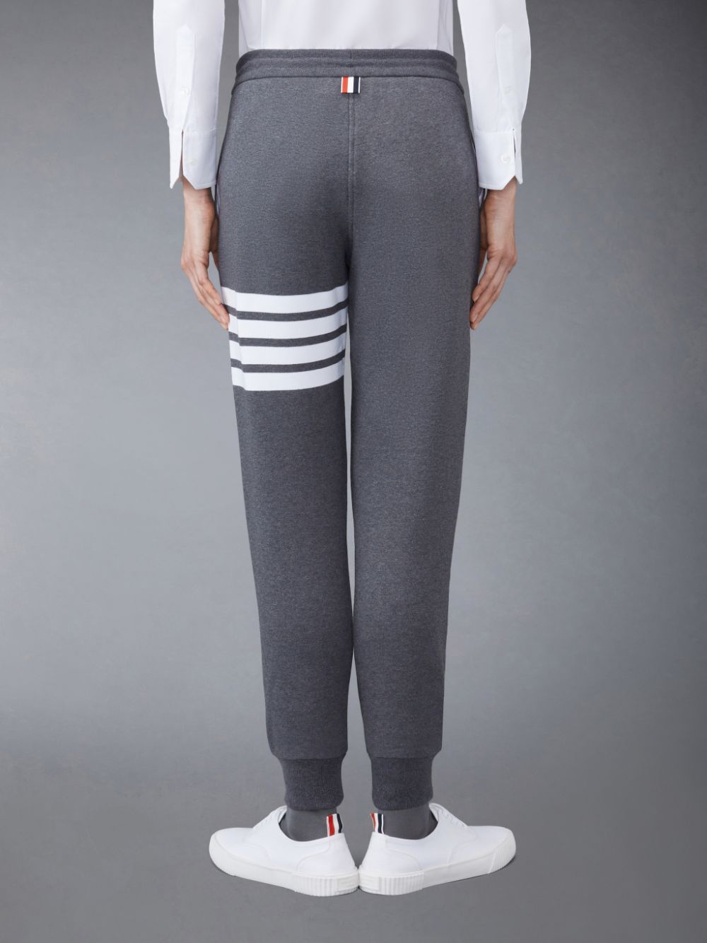 Thom Browne Classic Loopback 4-Bar Donna Pantaloni Tuta Grigie | OJQ02V82081