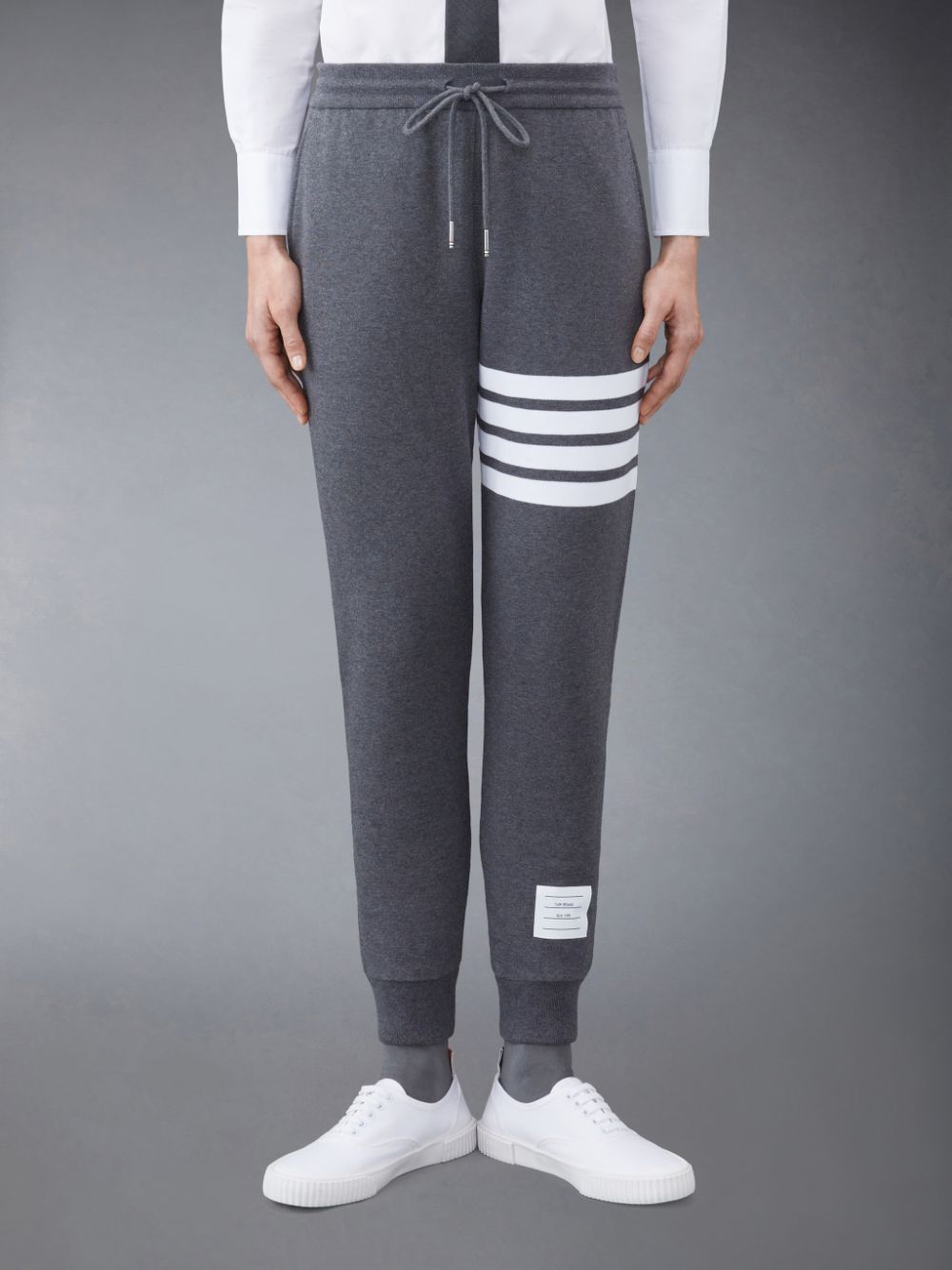 Thom Browne Classic Loopback 4-Bar Donna Pantaloni Tuta Grigie | OJQ02V82081