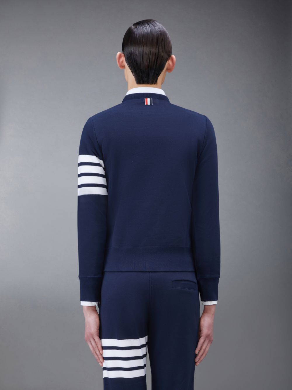 Thom Browne Classic Loopback 4-Bar Uomo Felpe Blu | NUE41O62610