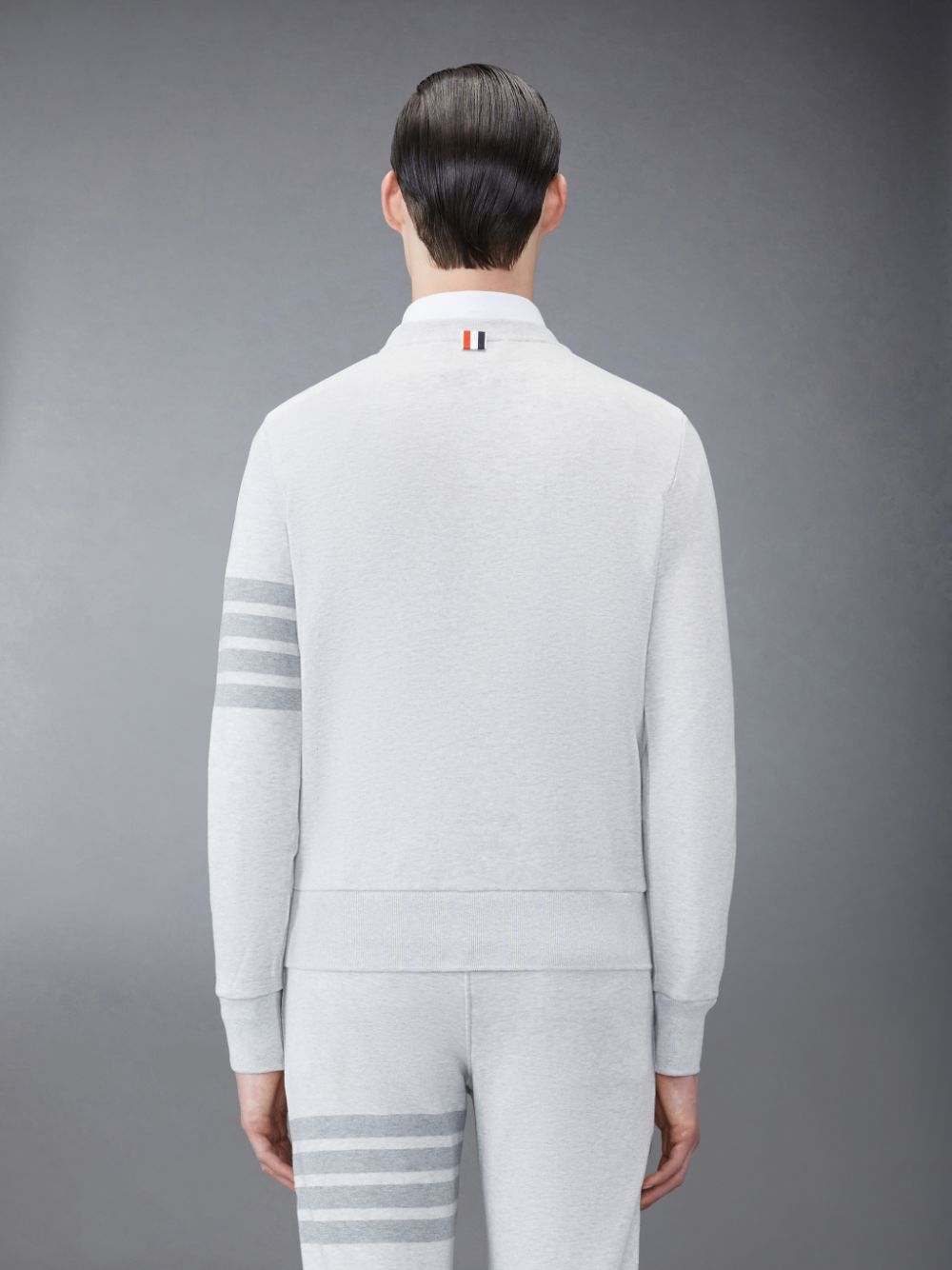 Thom Browne Classic Loopback 4-Bar Uomo Felpe Grigie | QWG24O18645