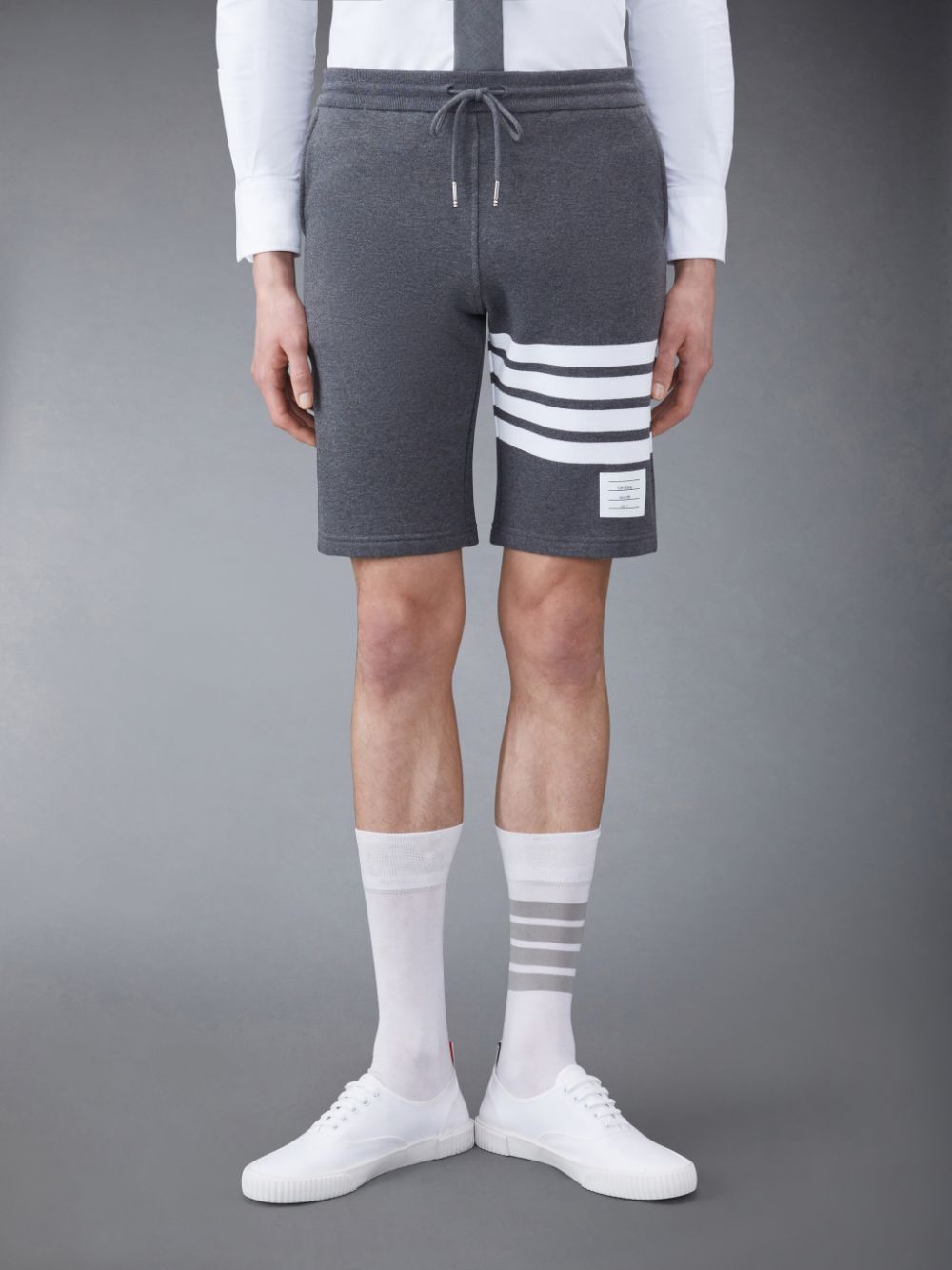 Thom Browne Classic Loopback 4-Bar Uomo Pantaloncini Di Felpa Grigie | AAQ79F34793