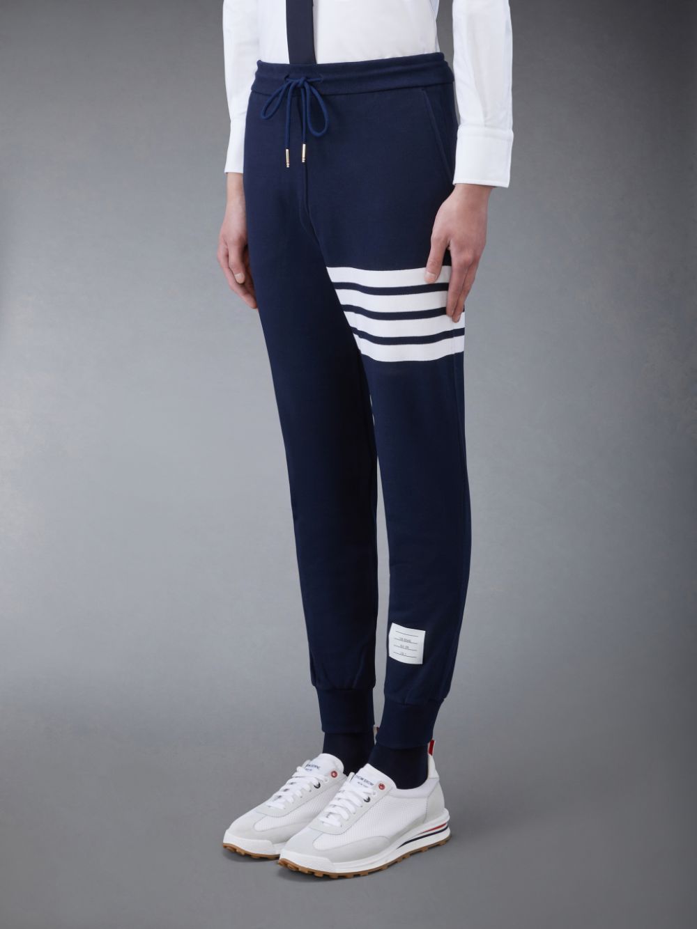 Thom Browne Classic Loopback 4-Bar Uomo Pantaloni Tuta Blu | LAJ23K60200