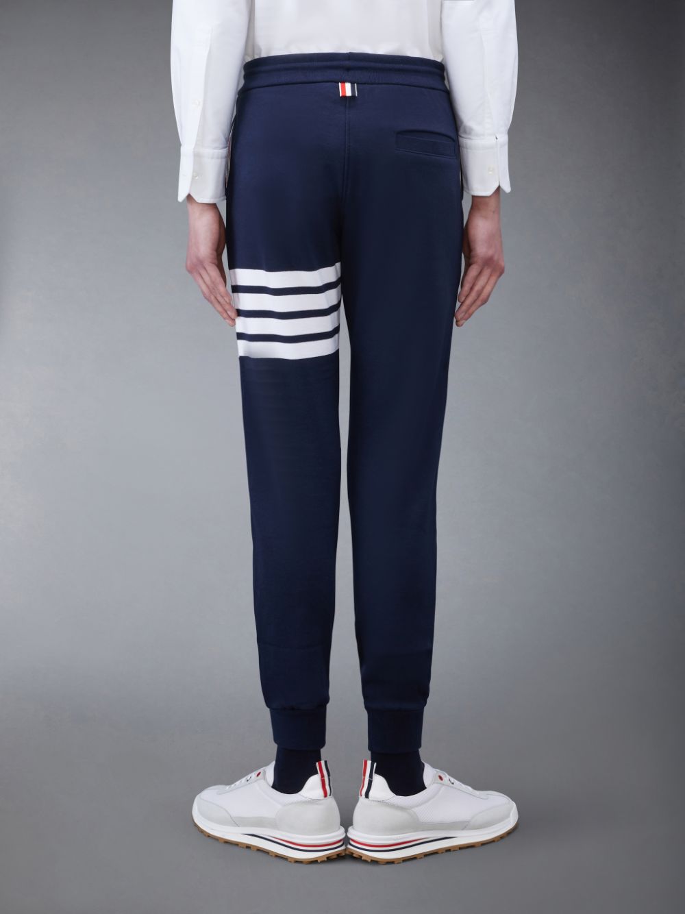 Thom Browne Classic Loopback 4-Bar Uomo Pantaloni Tuta Blu | LAJ23K60200