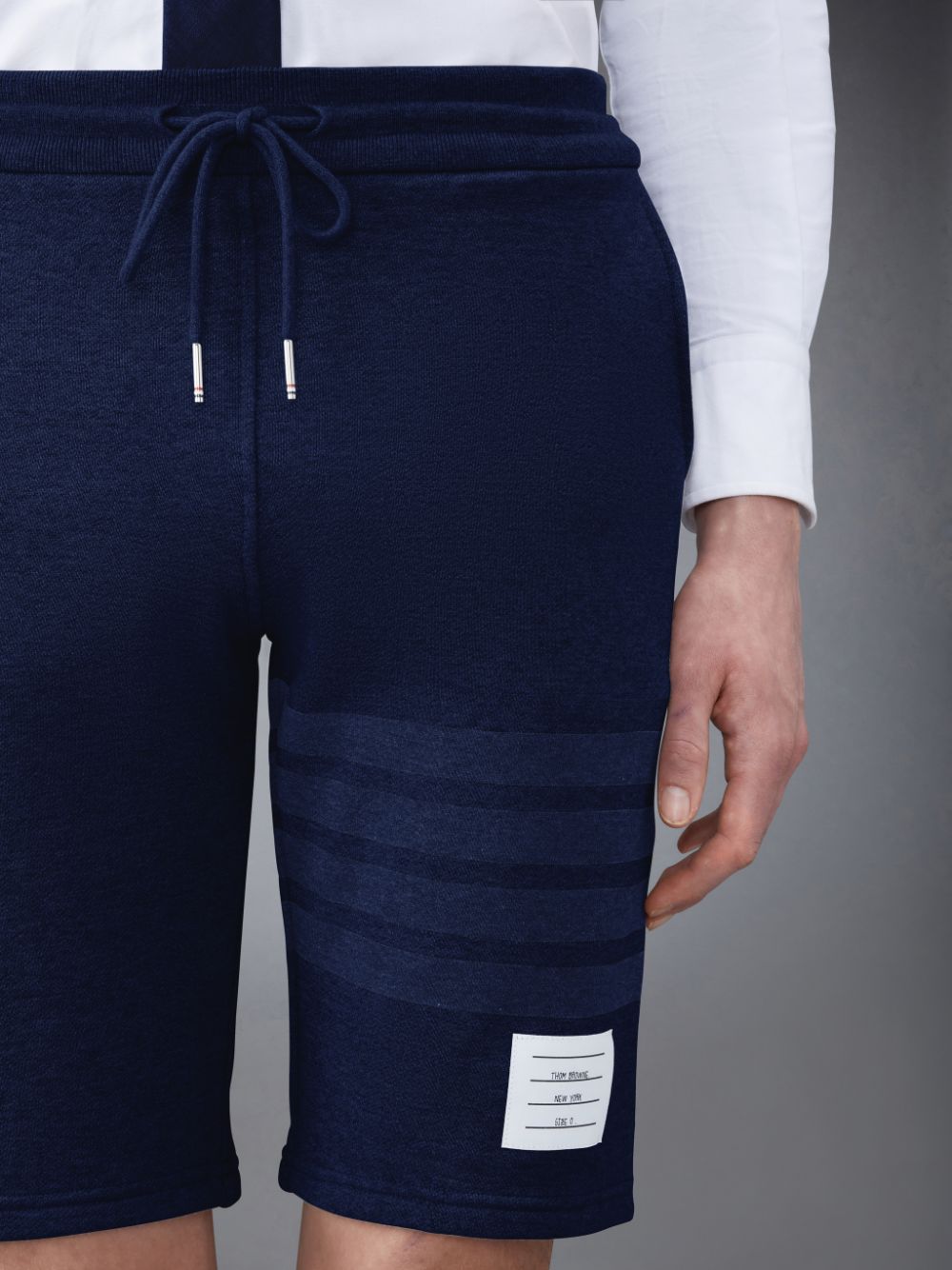 Thom Browne Classic Loopback 4-Bar Uomo Pantaloncini Di Felpa Blu | ZCS86K42067