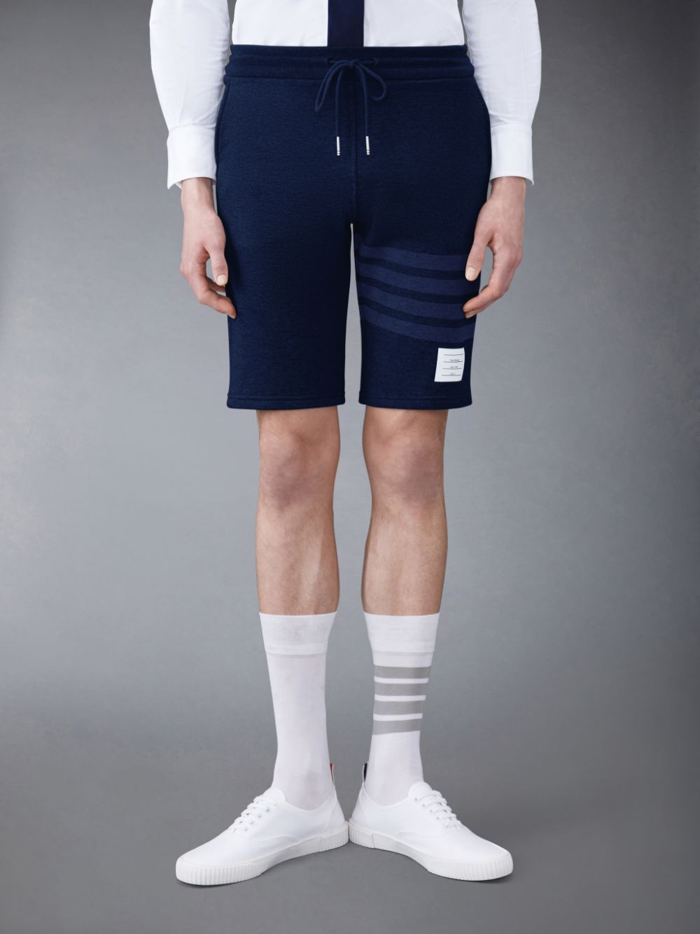 Thom Browne Classic Loopback 4-Bar Uomo Pantaloncini Di Felpa Blu | ZCS86K42067