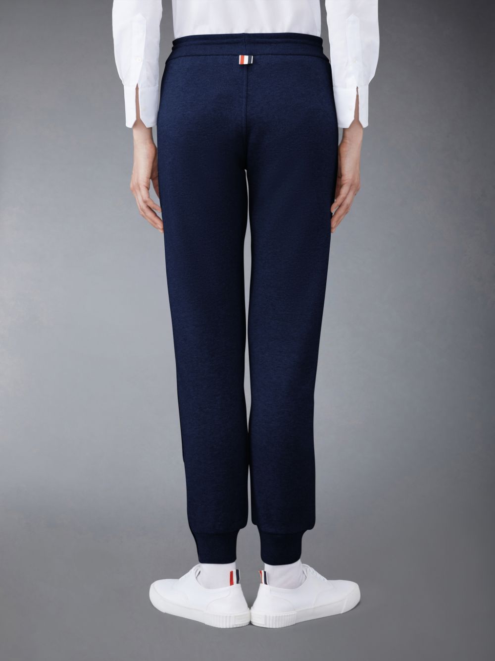 Thom Browne Classic Loopback Stripe Donna Pantaloni Tuta Blu | EUC60L86795