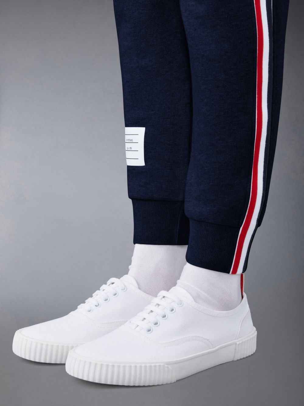 Thom Browne Classic Loopback Stripe Donna Pantaloni Tuta Blu | EUC60L86795