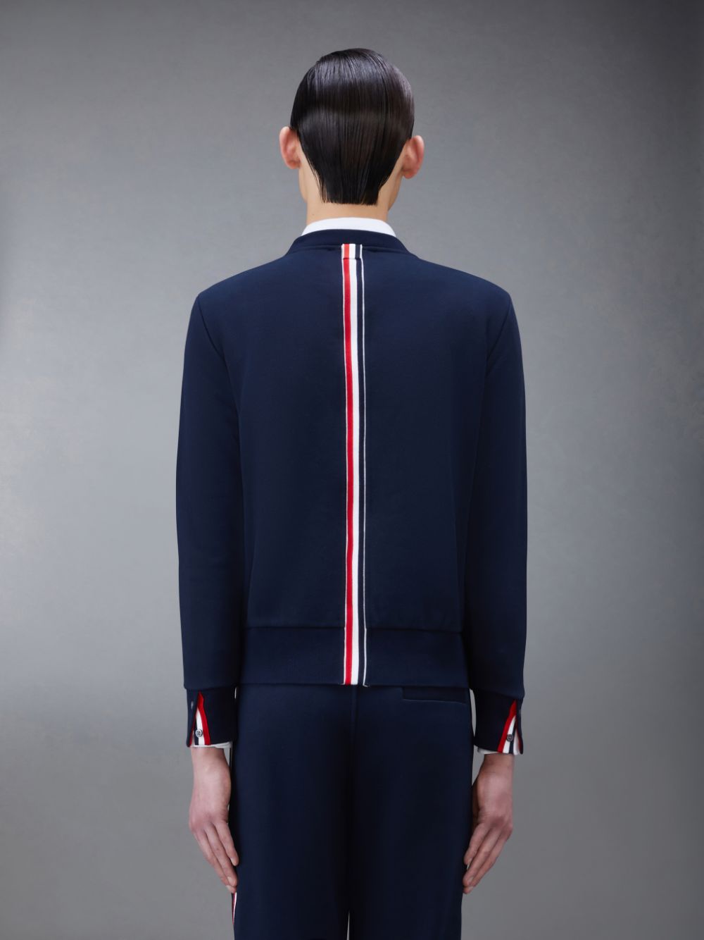 Thom Browne Classic Loopback Stripe Uomo Pullover Blu | XLQ71Y62312