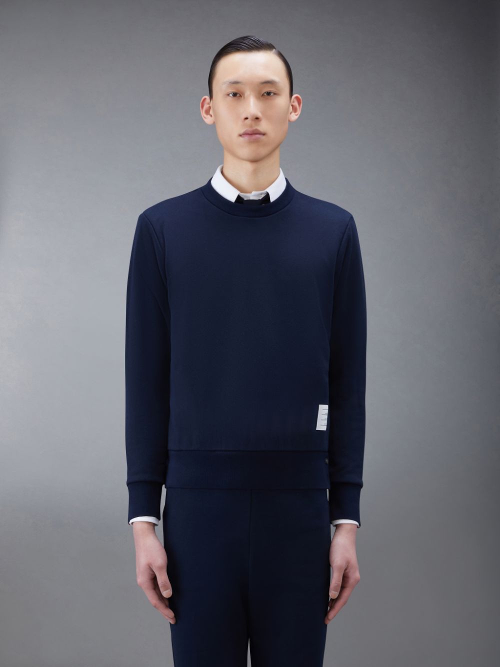 Thom Browne Classic Loopback Stripe Uomo Pullover Blu | XLQ71Y62312