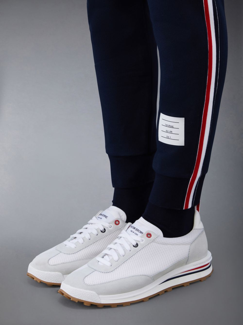 Thom Browne Classic Loopback Stripe Uomo Pantaloni Tuta Blu | FFO57V31452