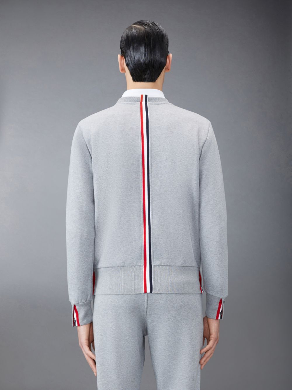 Thom Browne Classic Loopback Stripe Uomo Pullover Grigie | CVT38L35042