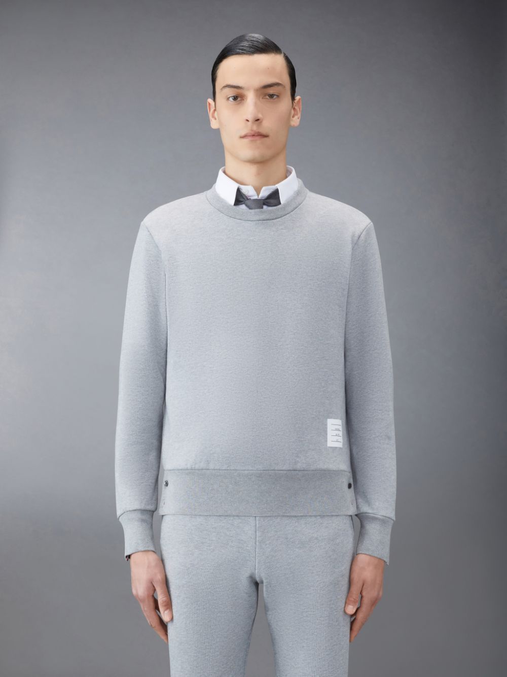 Thom Browne Classic Loopback Stripe Uomo Pullover Grigie | CVT38L35042