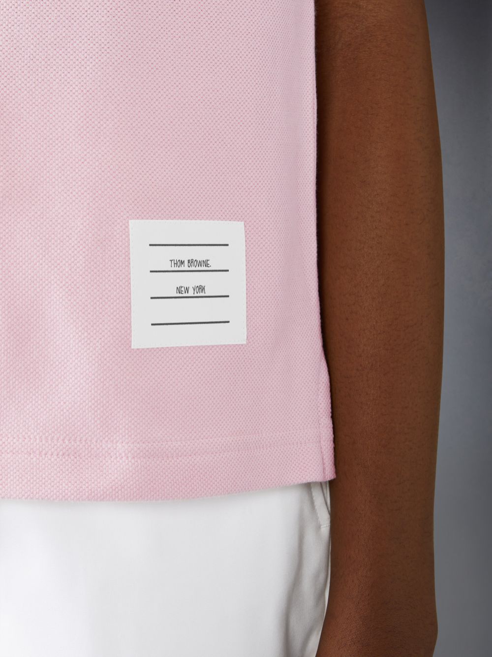 Thom Browne Classic Pique 4-Bar Short Sleeve Donna Polo Rosa | DWT20F91085