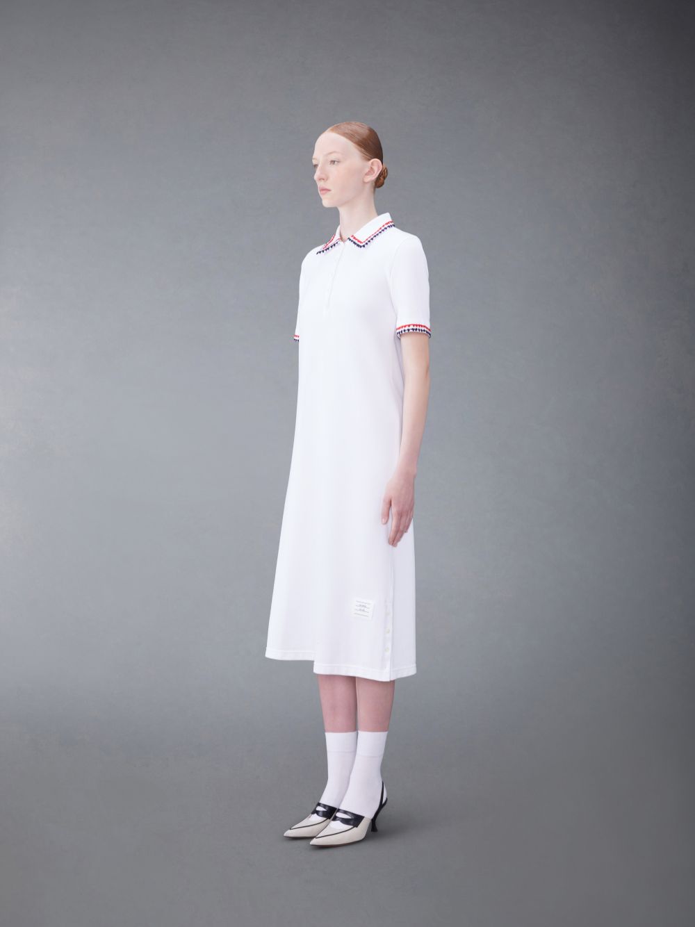 Thom Browne Classic Pique Polo Donna Vestito Bianche | VNI27O83697