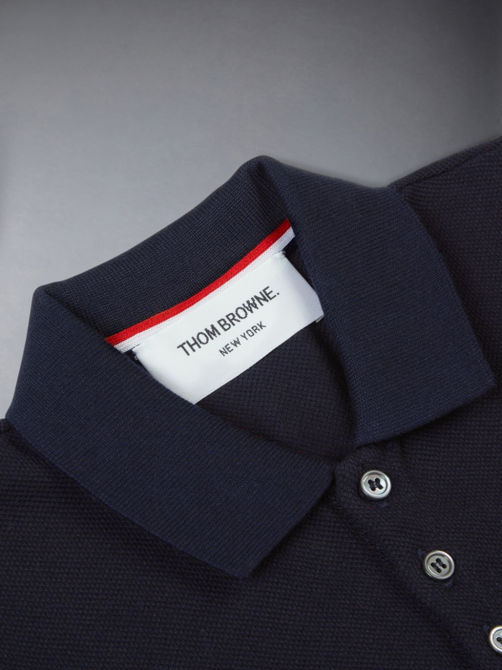 Thom Browne Classic Pique Ragazzo Polo Blu | HLB04E74964