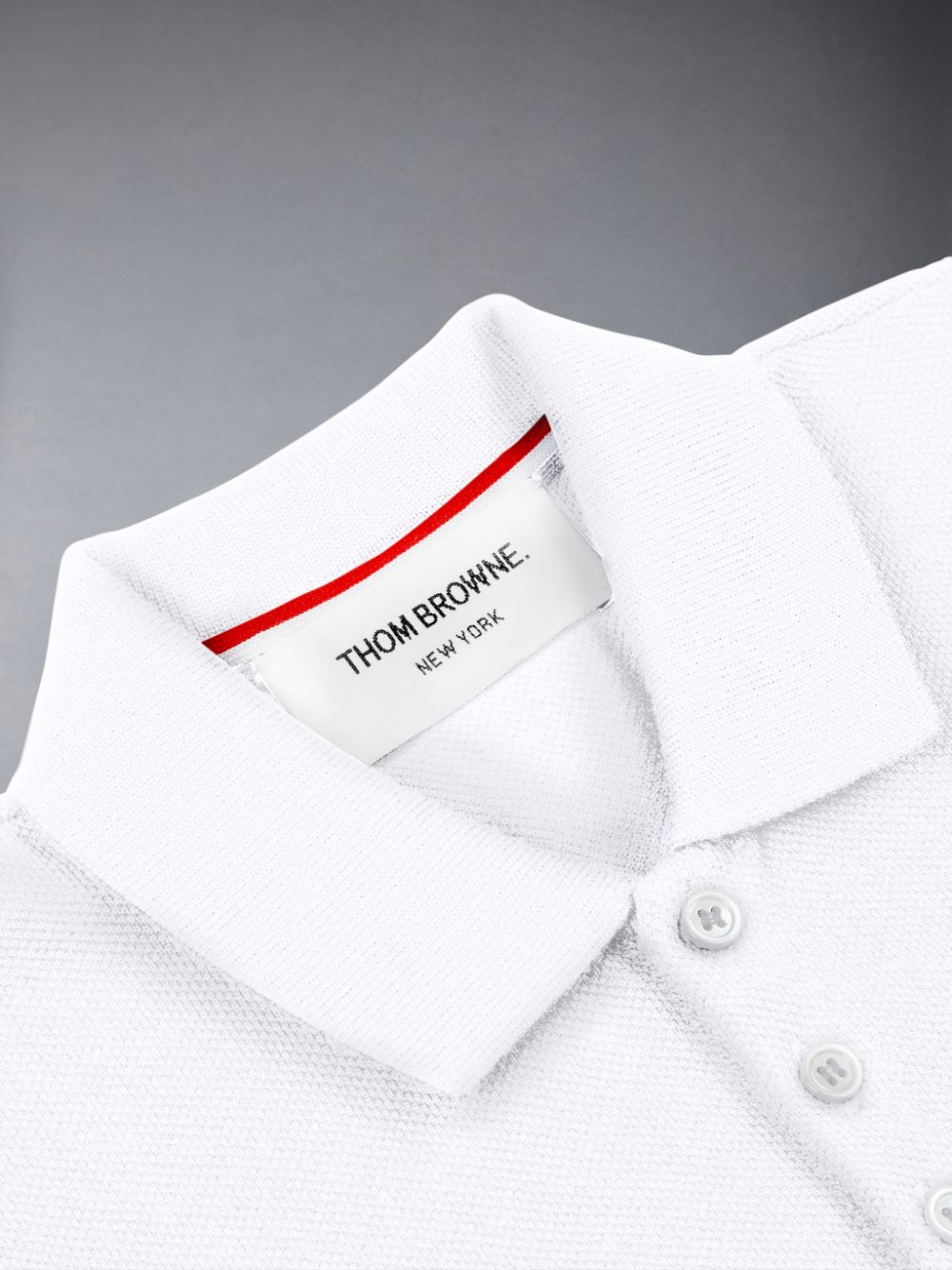 Thom Browne Classic Pique Ragazzo Polo Bianche | TJG09U86399