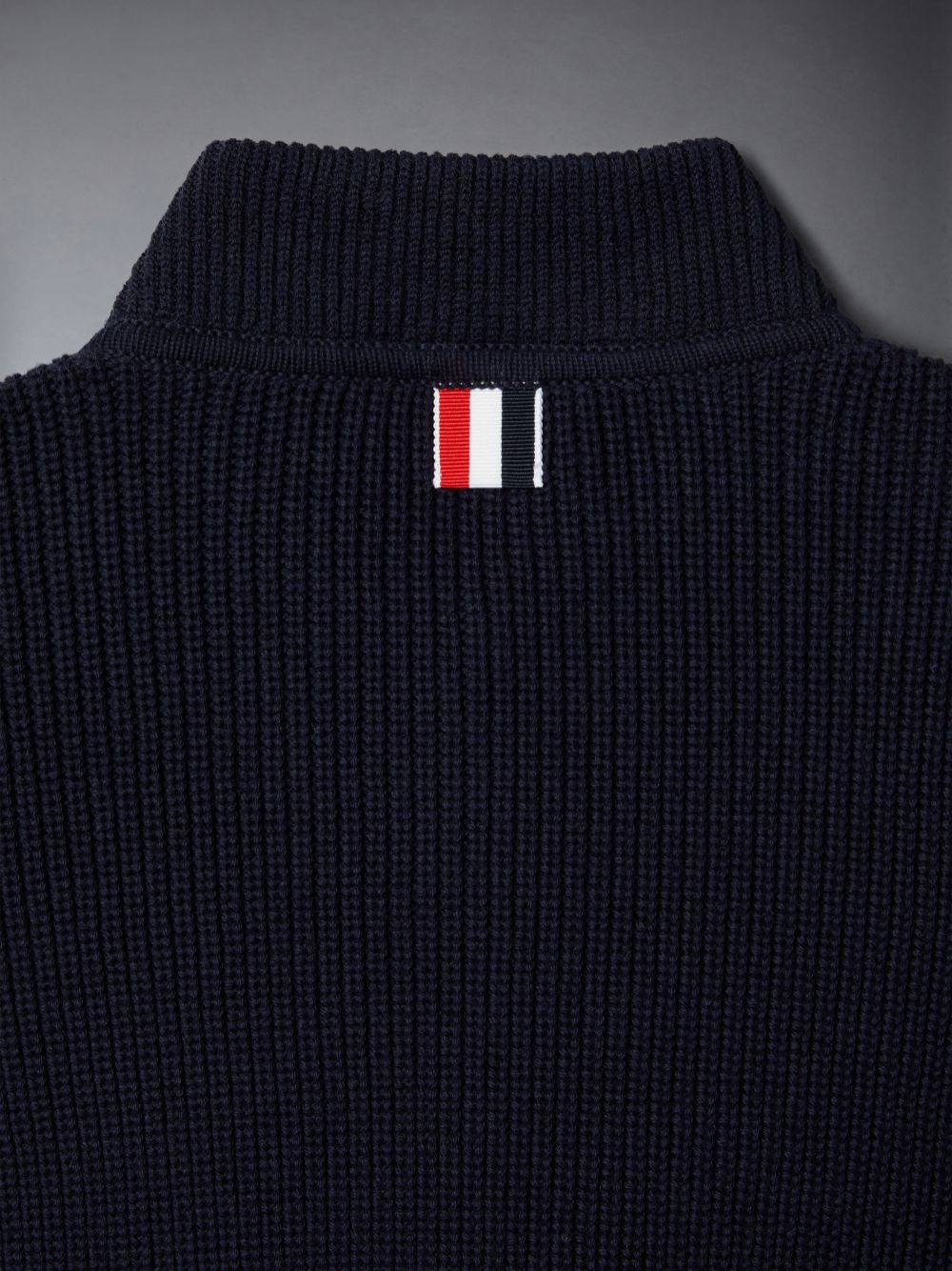 Thom Browne Cotton 4-Bar Zip up Ragazzo Cardigan Blu | SOL39D53584