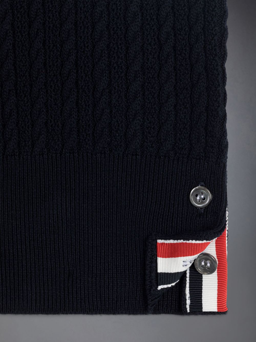 Thom Browne Cotton Cable Knit Ragazzo Pullover Nere | DYO97V03296