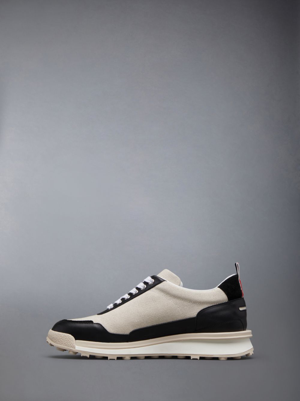 Thom Browne Cotton Canvas Alumni Uomo Sneakers Beige | GRH10A32170