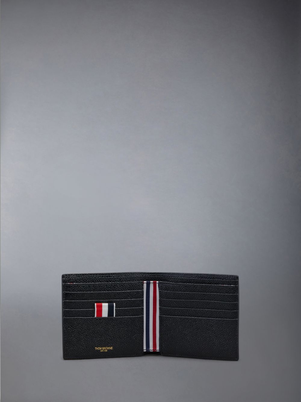 Thom Browne Cotton Canvas Leather Frame Bifold Uomo Portafogli Beige | MOL28R41570