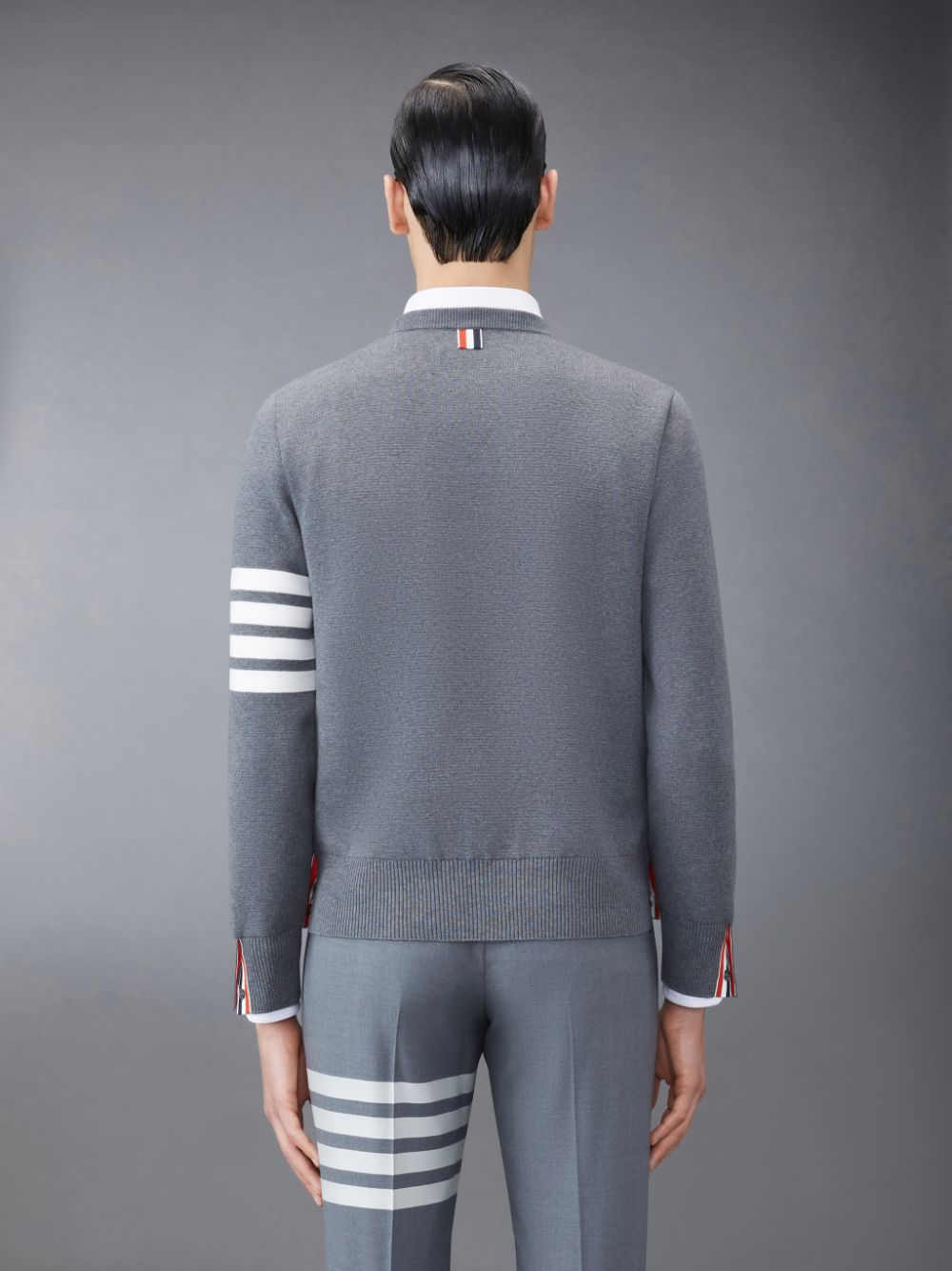 Thom Browne Cotton Crepe Uomo Pullover Grigie | LQX61P07316