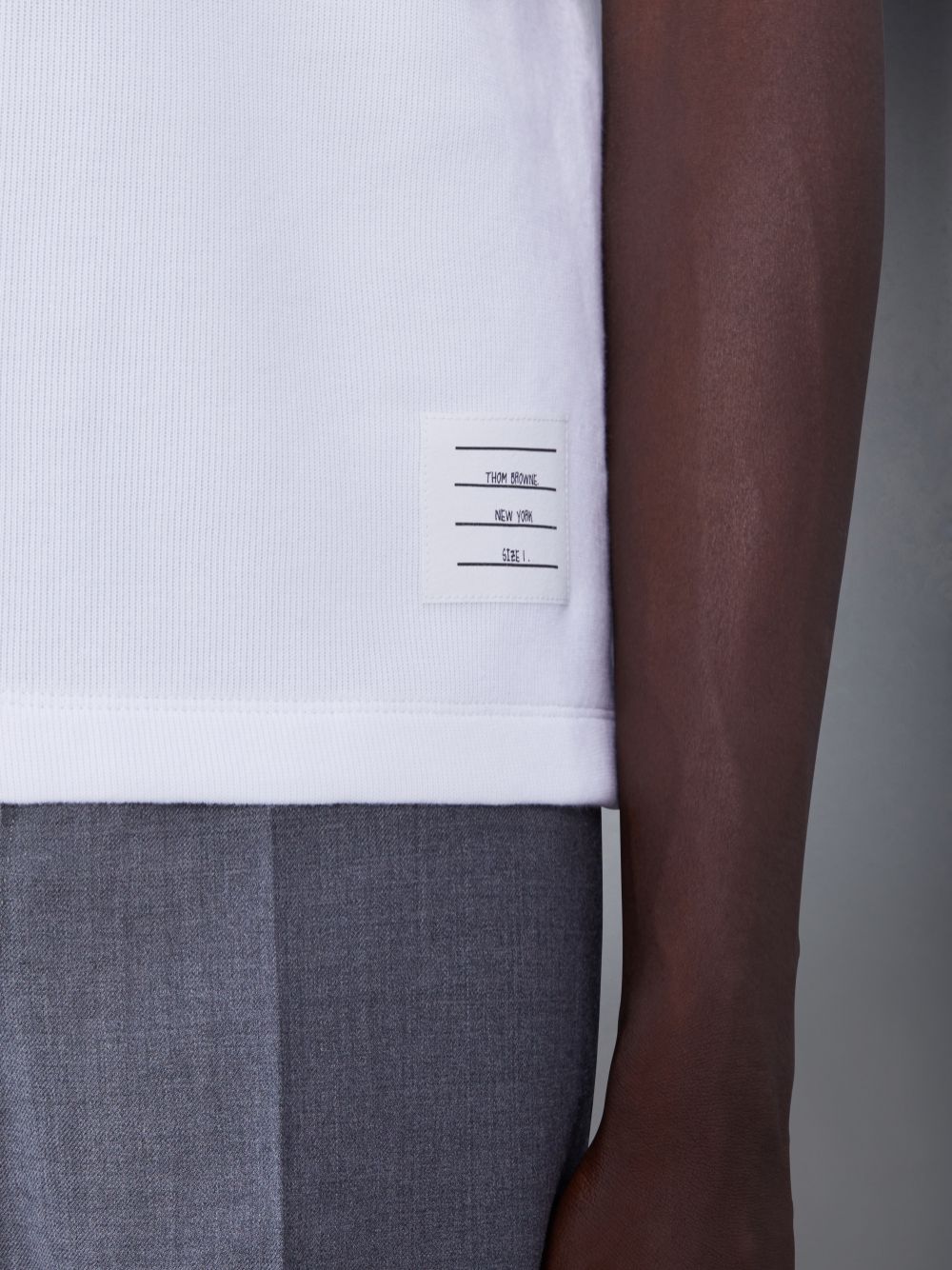 Thom Browne Cotton Interlock Short Sleeve Pocket Uomo Polo Bianche | EIL42M95902