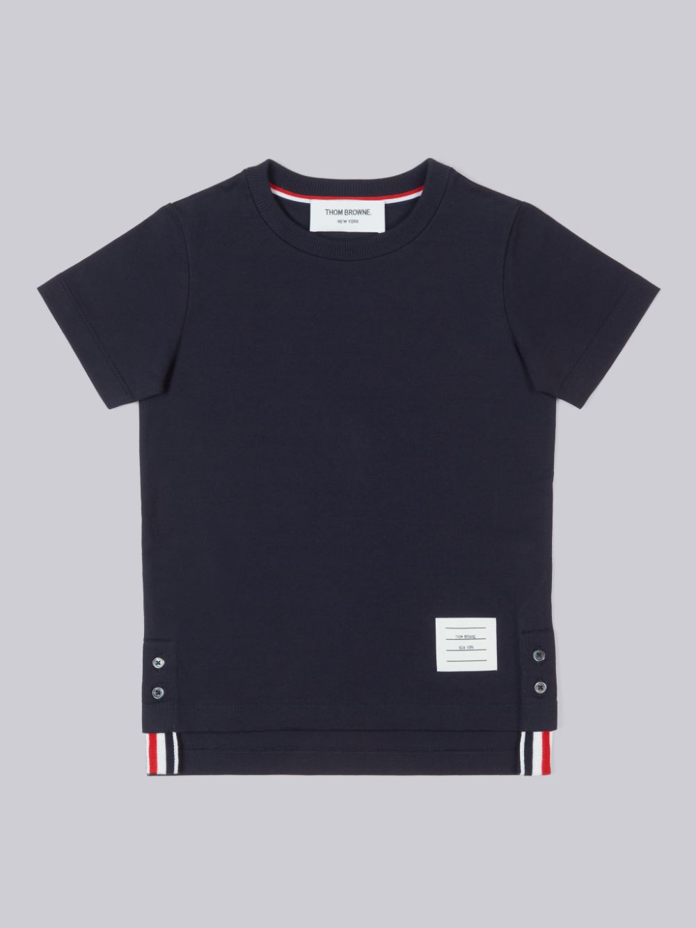 Thom Browne Cotton Jersey Short Sleeve Ragazzo Magliette Blu Marino | NKX75A25903