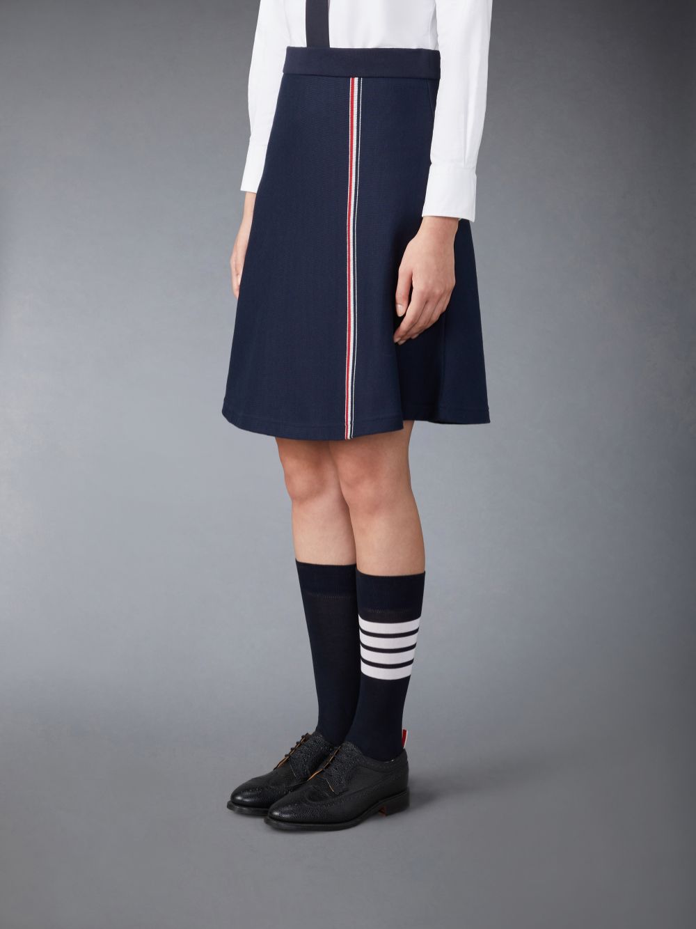 Thom Browne Cotton Midi Flare Donna Gonne Blu | YEY82X44250