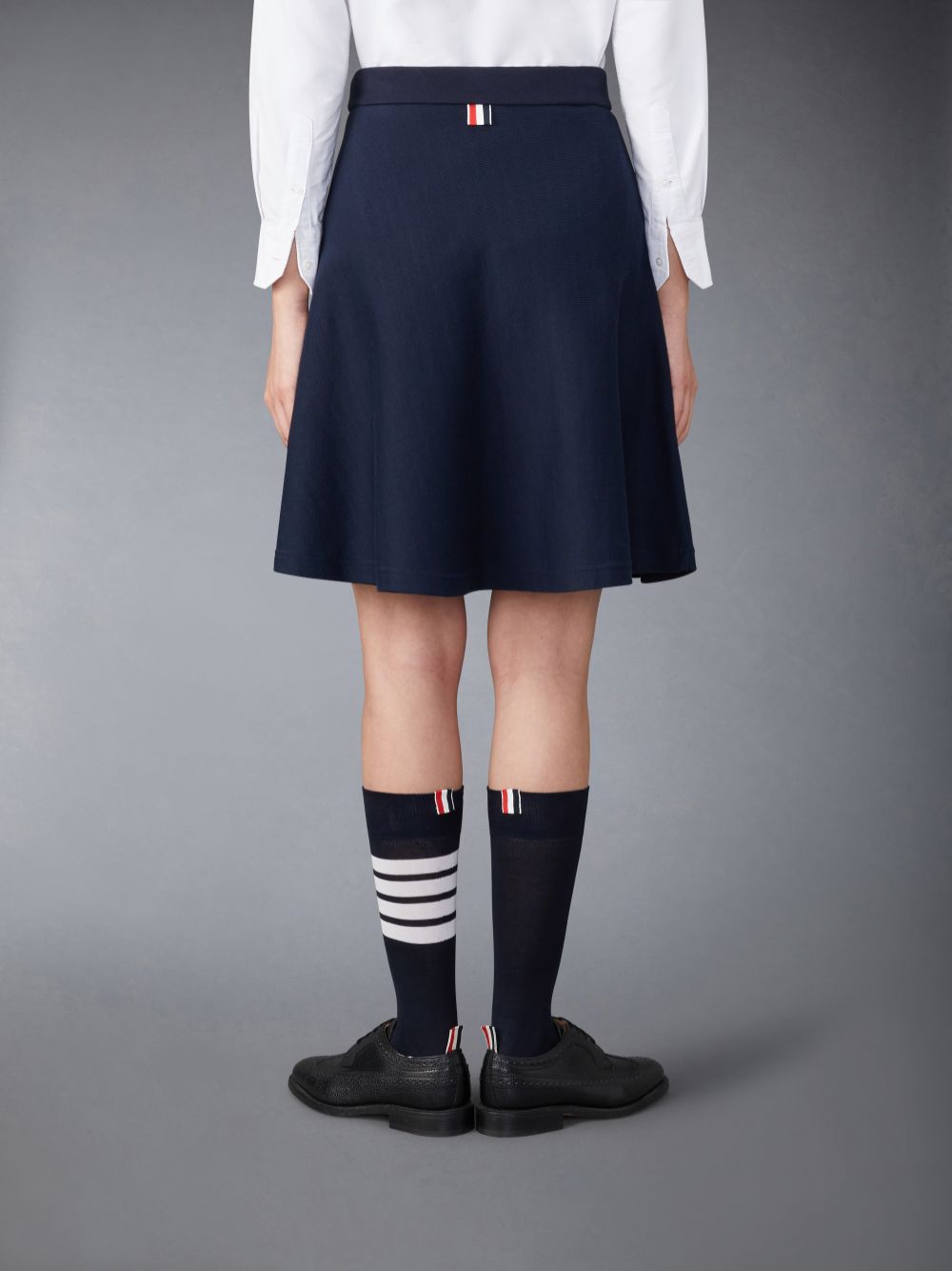 Thom Browne Cotton Midi Flare Donna Gonne Blu | YEY82X44250