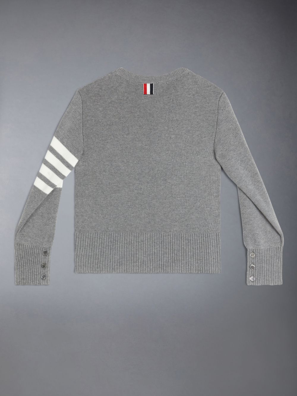 Thom Browne Cotton Milano 4-Bar Ragazzo Pullover Grigie | JSU46X81609