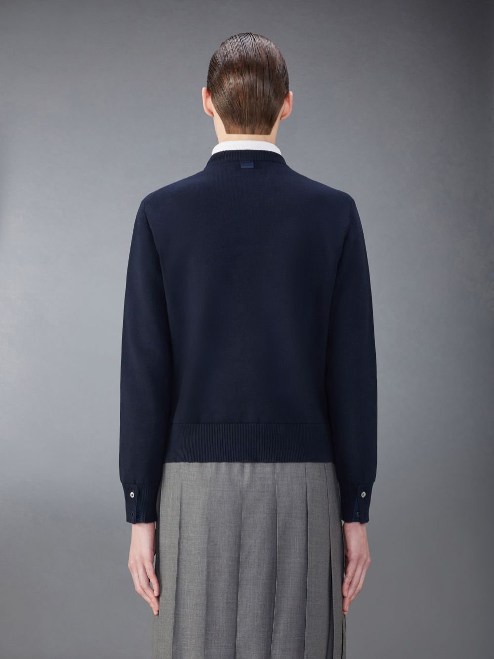 Thom Browne Cotton Milano Stitch Uomo Pullover Blu | BNL33F95196