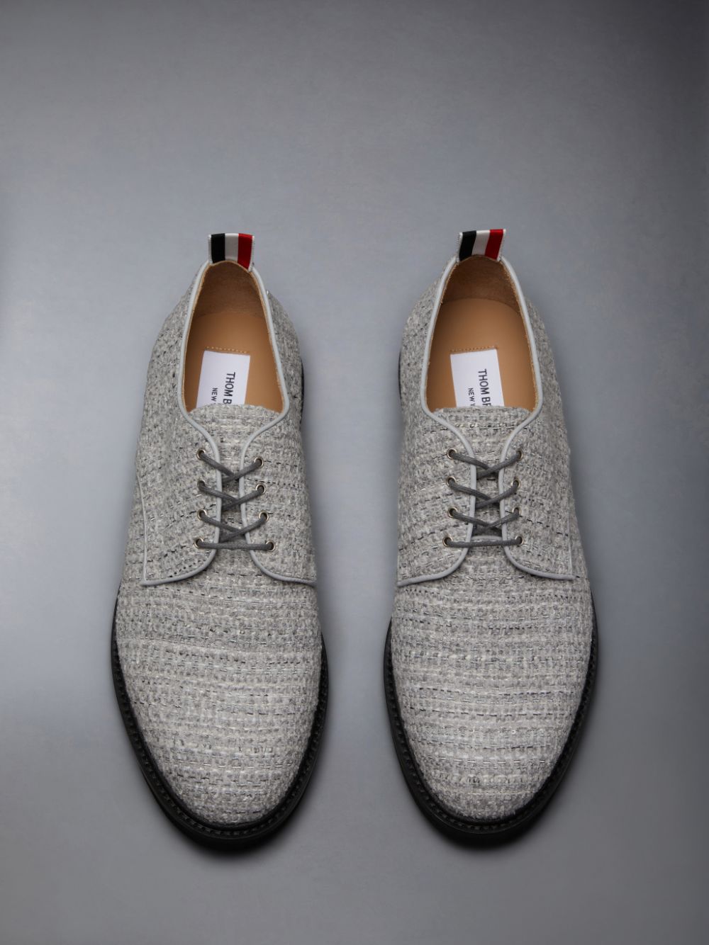 Thom Browne Cotton Tweed Micro Sole Uniform Uomo Scarpe Oxford Grigie | LGY81F96941