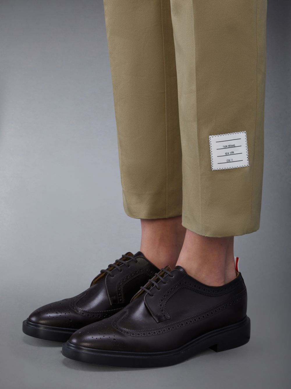 Thom Browne Cotton Twill 4-Bar Chino Uomo Pantaloni Marroni | DIY16C50523