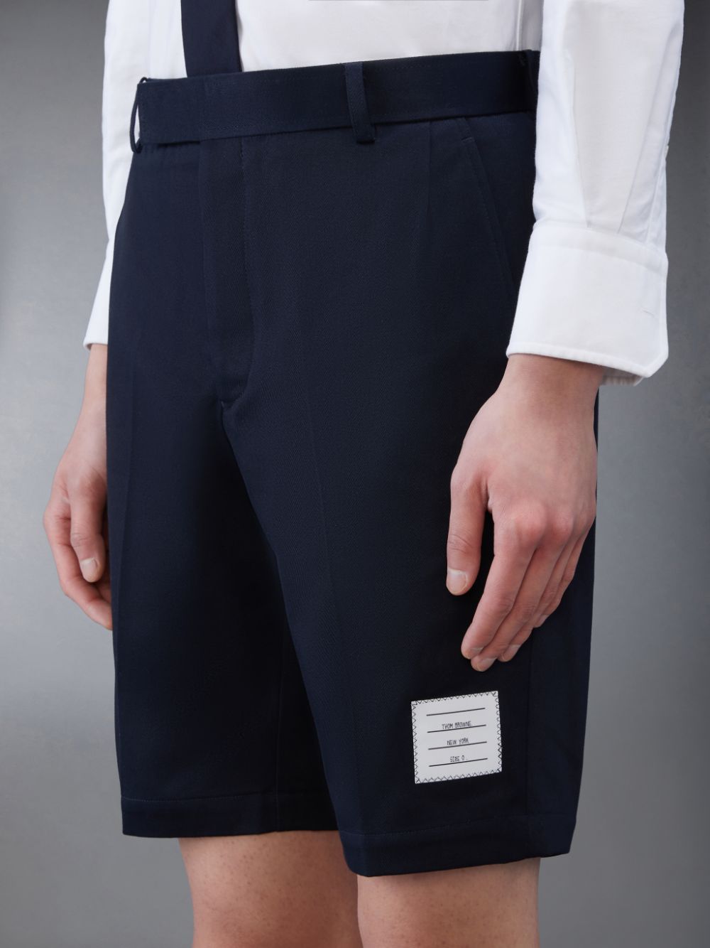 Thom Browne Cotton Twill Chino Uomo Pantaloncini Blu | NRJ35U55672