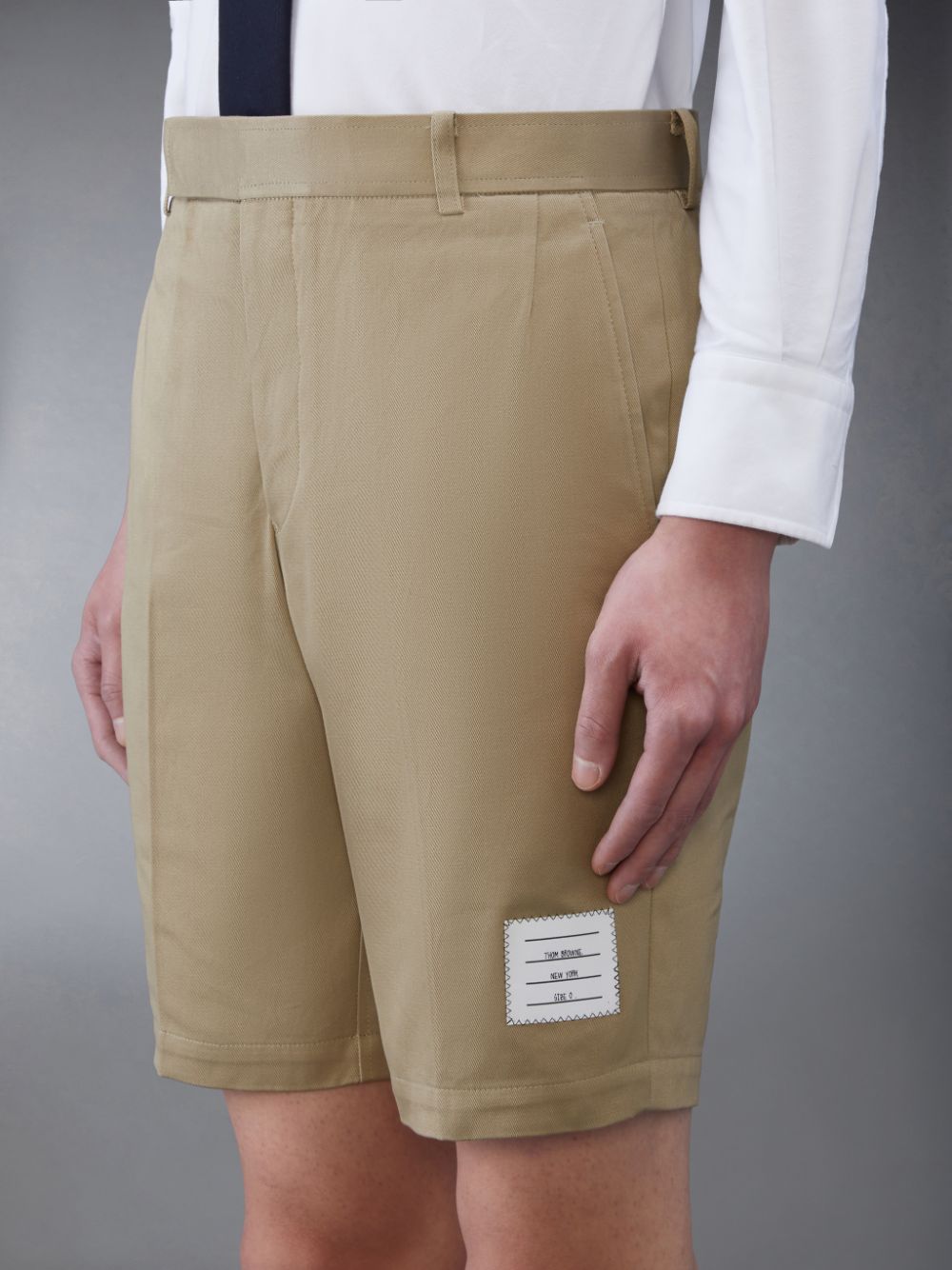 Thom Browne Cotton Twill Chino Uomo Pantaloncini Beige | QBP14B27312