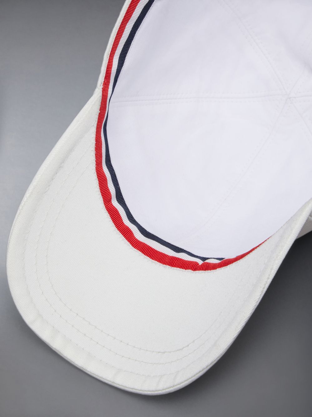 Thom Browne Cotton Twill Flag Patch Classic Baseball Uomo Berretti Bianche | HMH79U99593