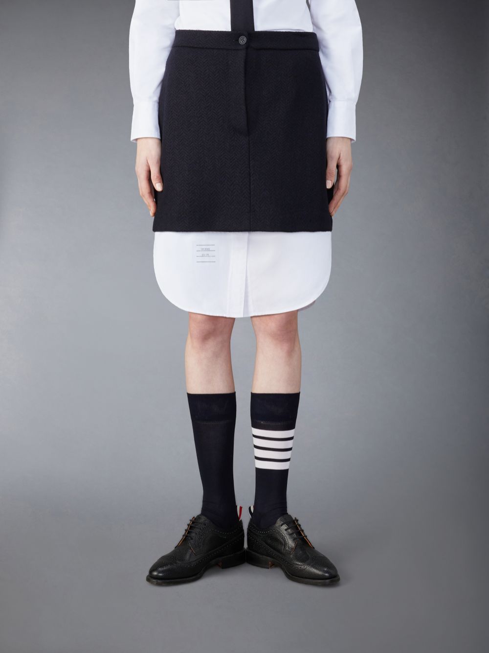 Thom Browne Cotton Wool Mini Donna Gonne Blu | YVN89I27335