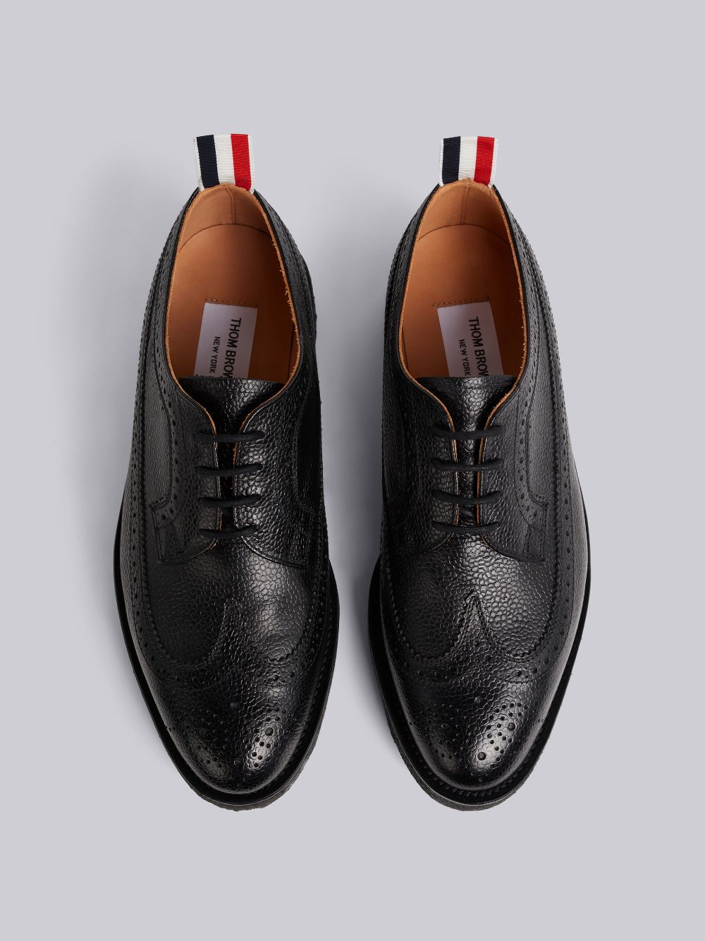 Thom Browne Crepe Sole Longwing Donna Scarpe Brogue Nere | XUS74B38591