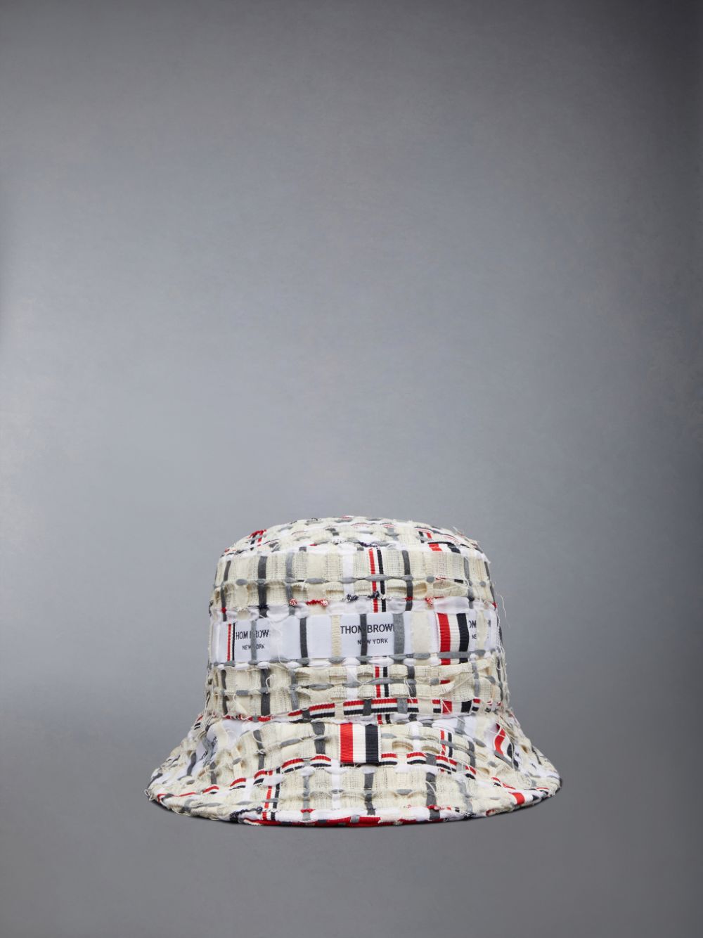 Thom Browne Deconstructed Tweed Uomo Cappello A Secchiello Arancioni | AQT69R54931