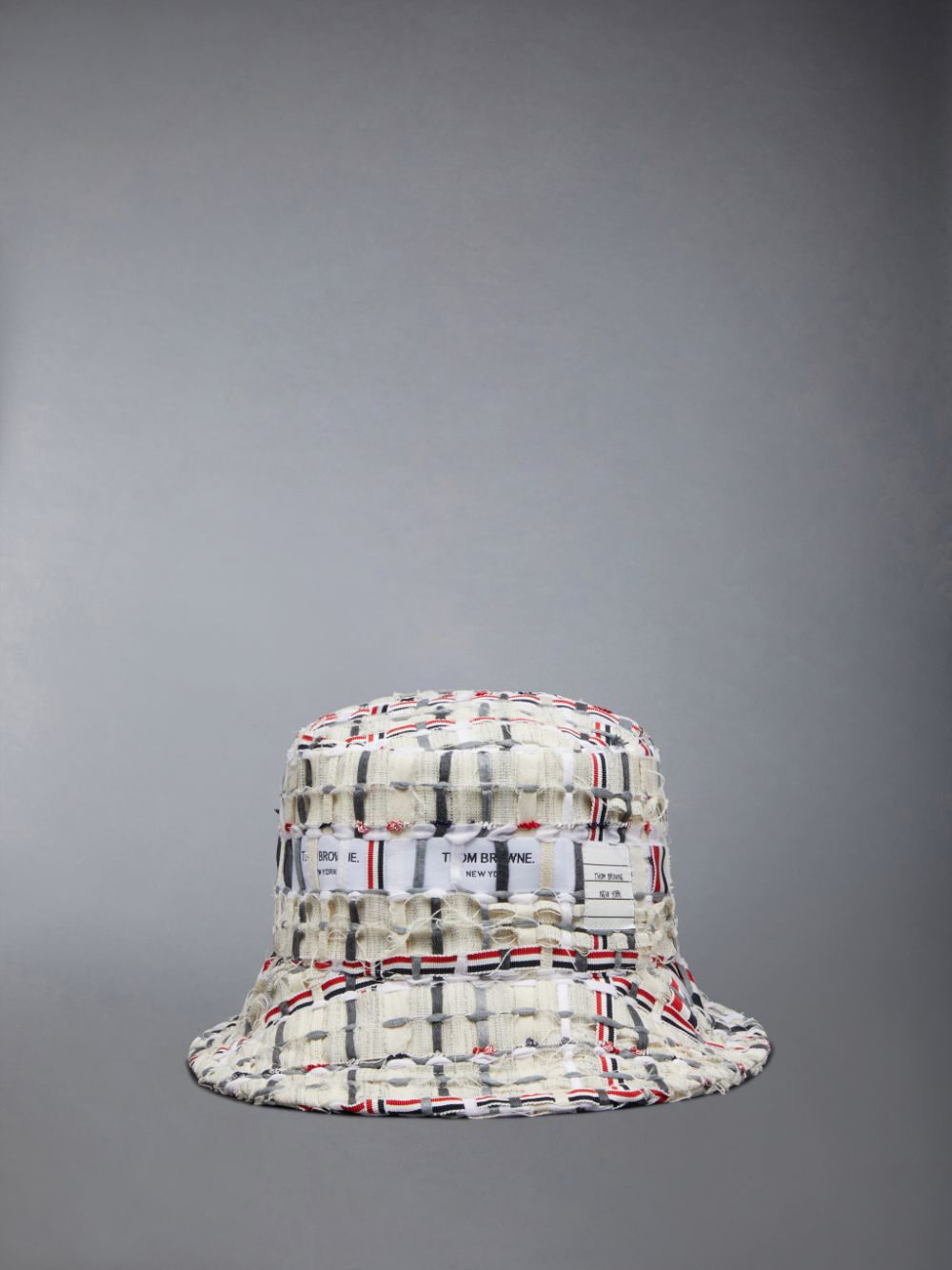 Thom Browne Deconstructed Tweed Uomo Cappello A Secchiello Arancioni | AQT69R54931