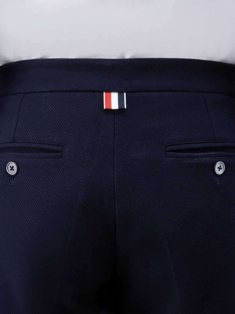 Thom Browne Double Face Tech Twill Slim Uomo Pantaloni Blu | CNT23B05293