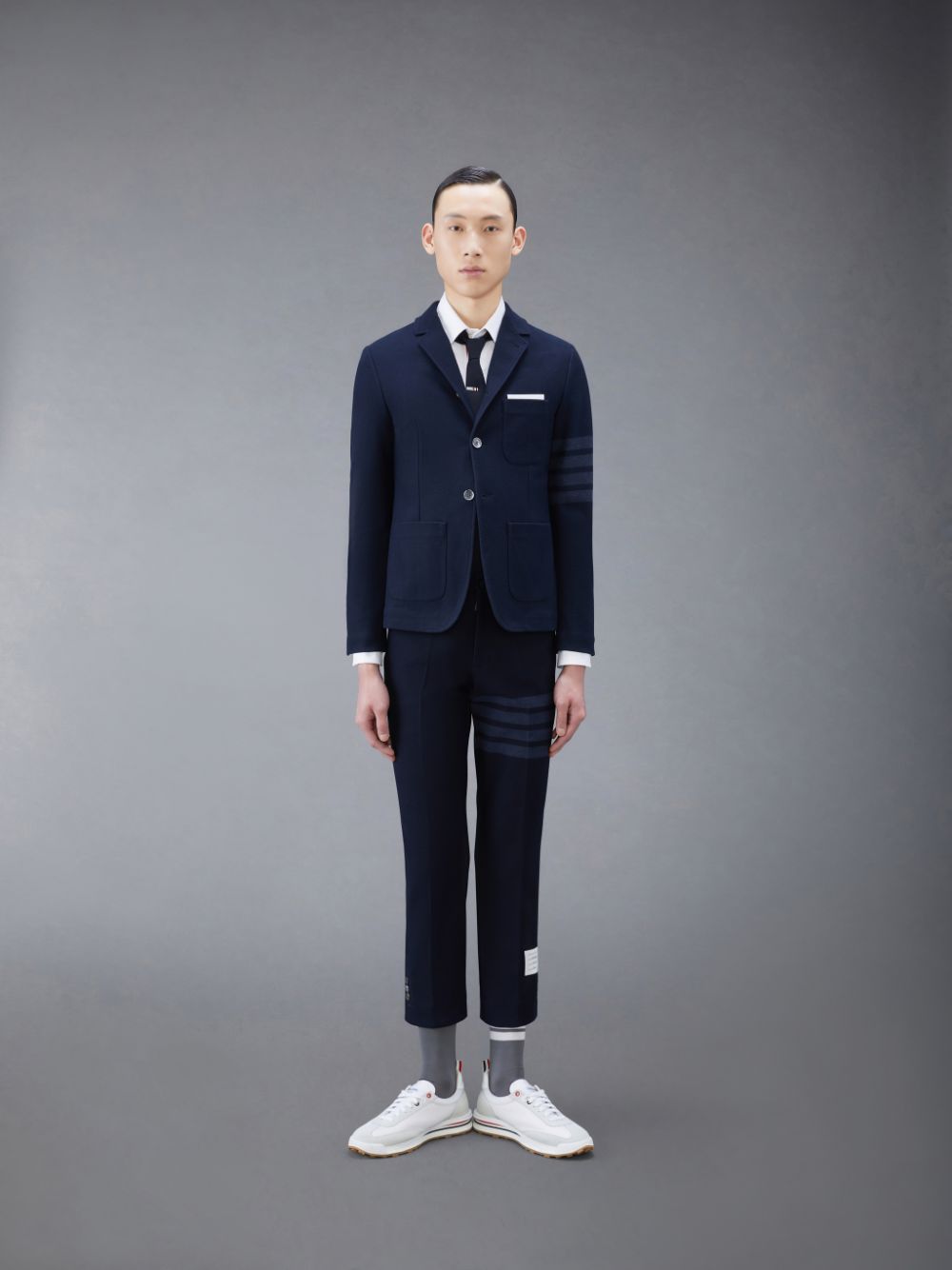 Thom Browne Double Face Tech Twill Sport Uomo Cappotti Blu | YGS32H30992