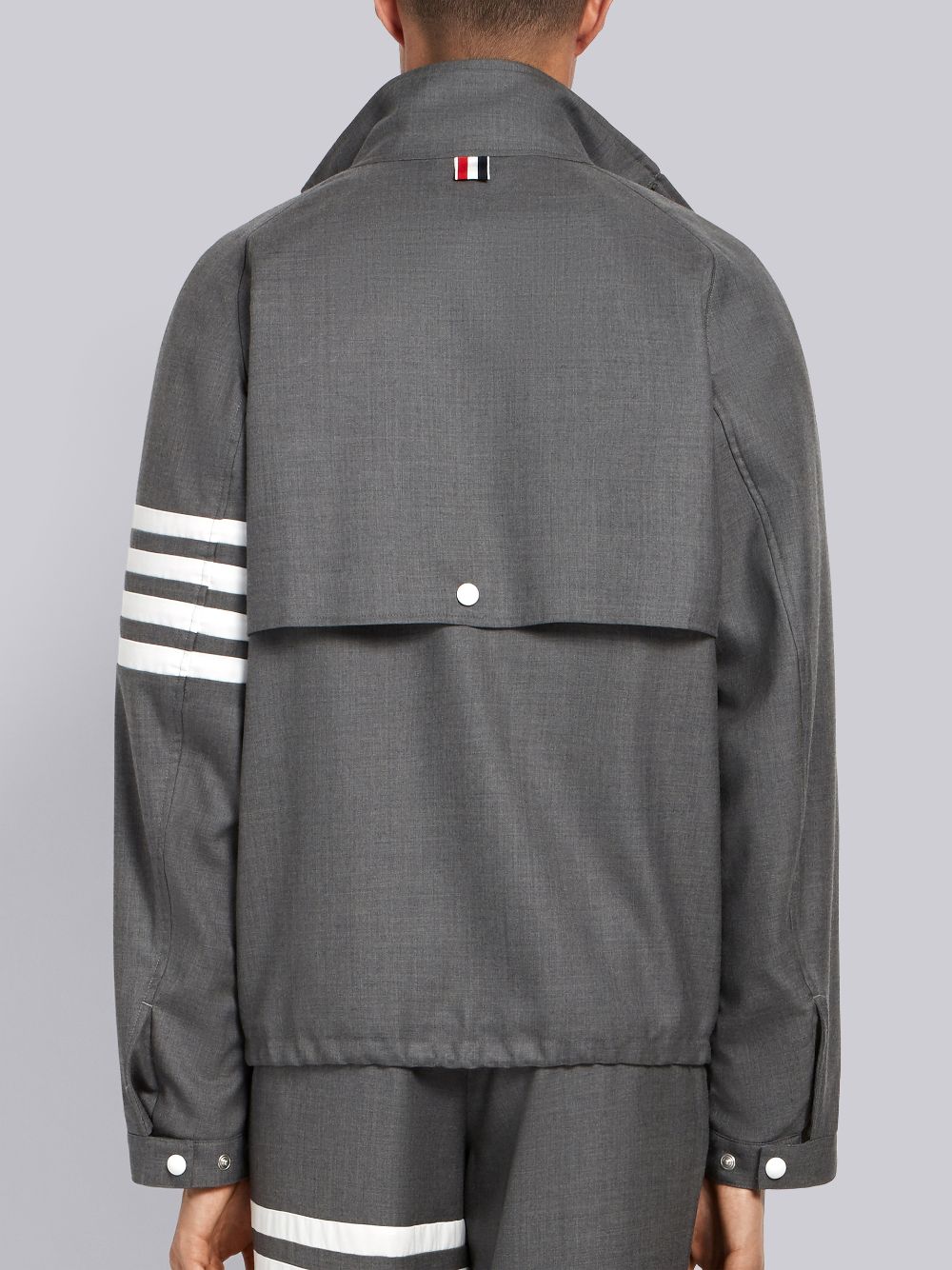 Thom Browne Double-zip Raglan Uomo Giacche Grigie | BWR30D14052